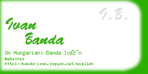 ivan banda business card